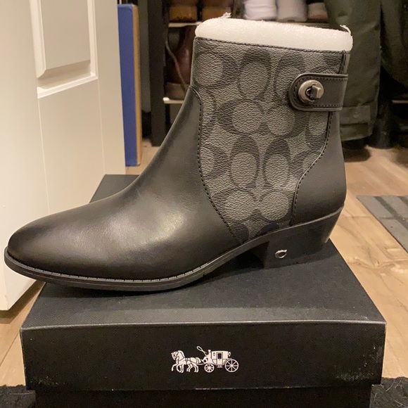 SOLD Coach ankle booties - Picture 1 of 1
